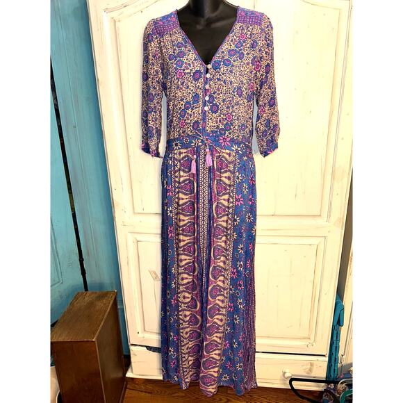 SPELL & THE GYPSY COLLECTIVE SPELL DESIGNS BOHO BLOSSOM MAXIDRESS XS WORN ONCE - Picture 15 of 16